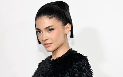 Kylie Jenner at the 2024 CFDA Awards in a feathered gown