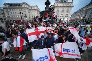 England's win sparked celebrations across the country