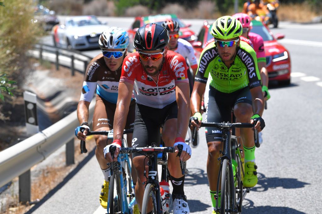 Thomas de Gendt (Lotto Soudal) in the breakaway as usual
