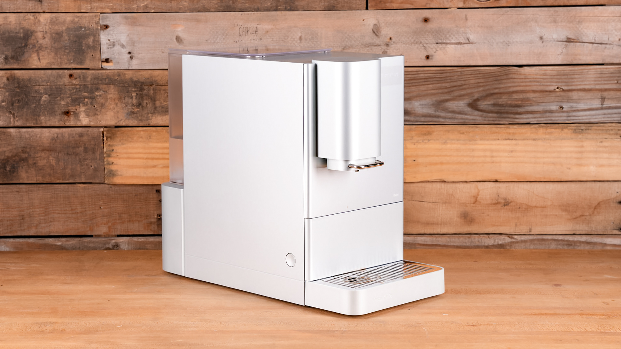 Terra Kaffe Demi espresso maker on a kitchen surface