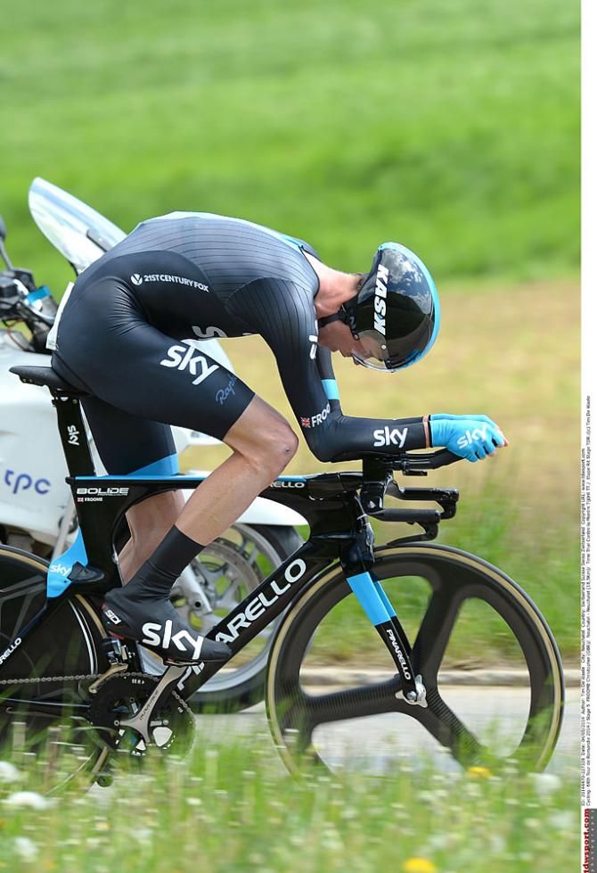 Chris Froome on his way to a win