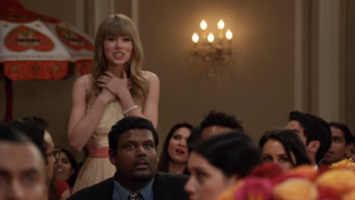 Taylor Swift at wedding in New Girl