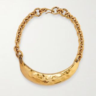 Banana gold-tone necklace
