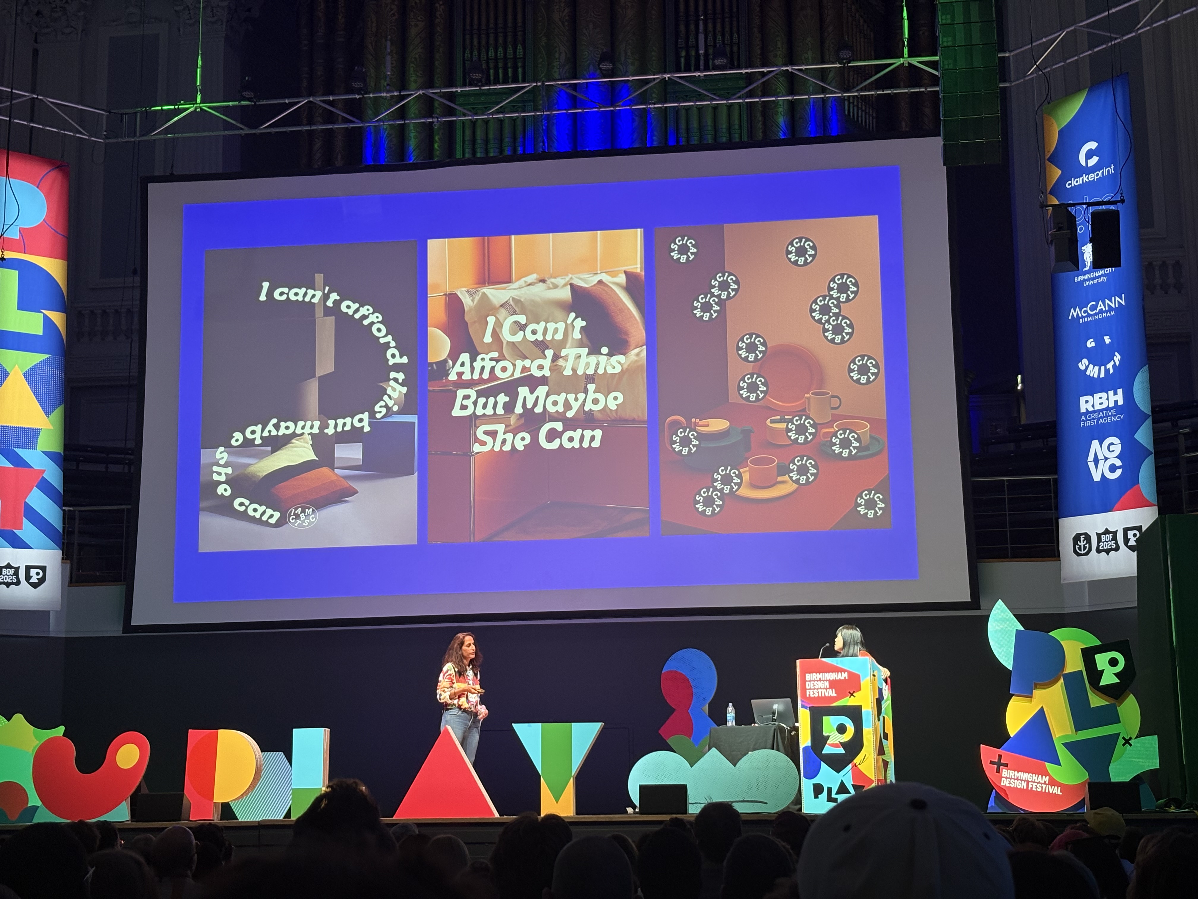 Malika Favre and George Wu at Birmingham Design Festival