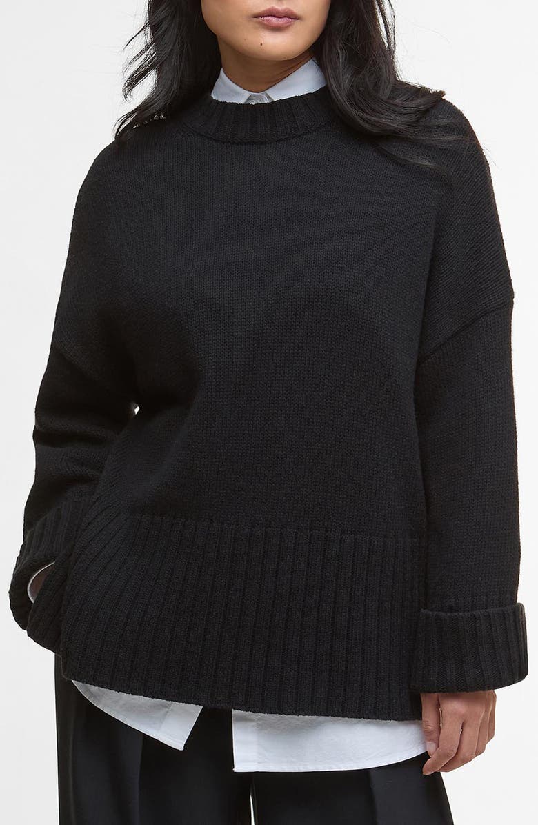 Sophia Cotton &amp;amp; Wool Blend Tunic Sweater