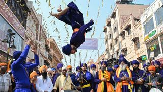 Sikh devotees