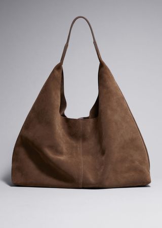 Large Suede Tote Bag