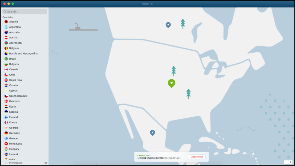 NordVPN Mac sovellus