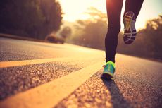 A person running.