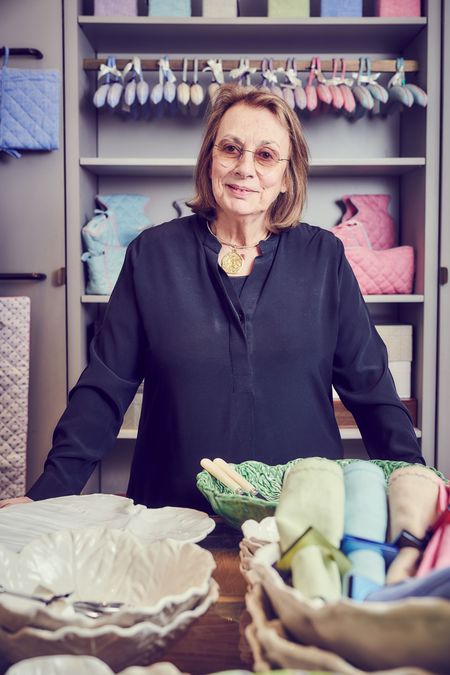 Nina Campbell in a design studio