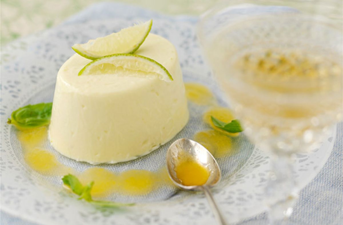 Coconut and basil panna cotta recipe