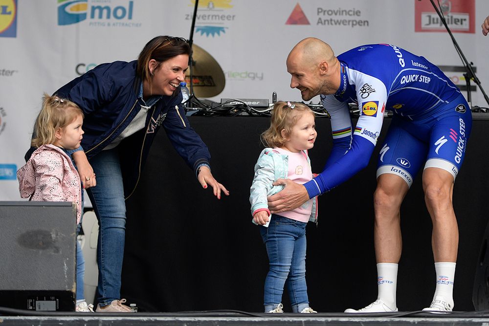 Tom Boonen and family at the 'Tom says Thanks' event