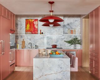 terracotta modern kitchen