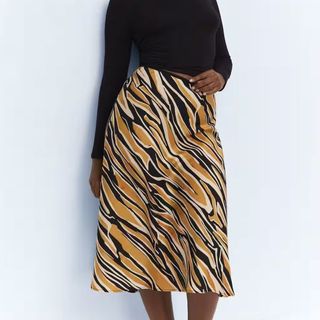 tiger striped skirt