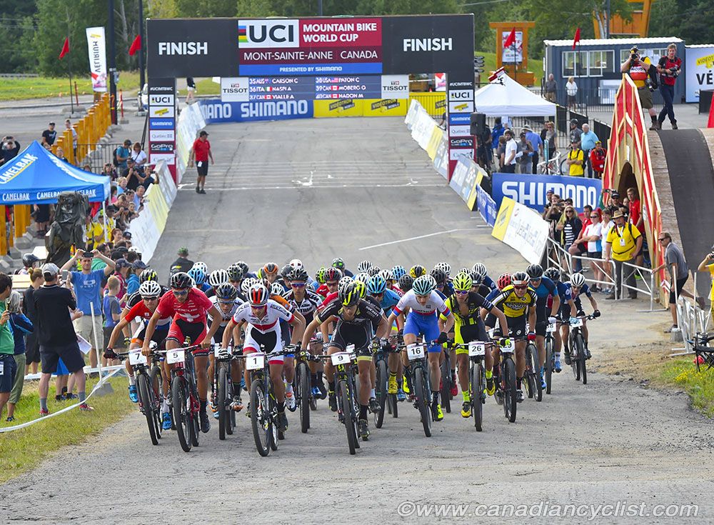 Start of the U23 Men's race