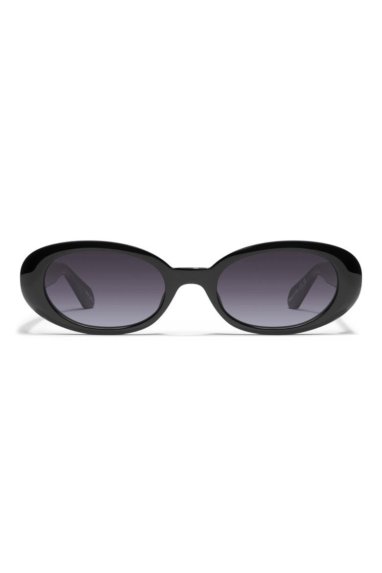 Felt Cute 52mm Gradient Small Oval Sunglasses