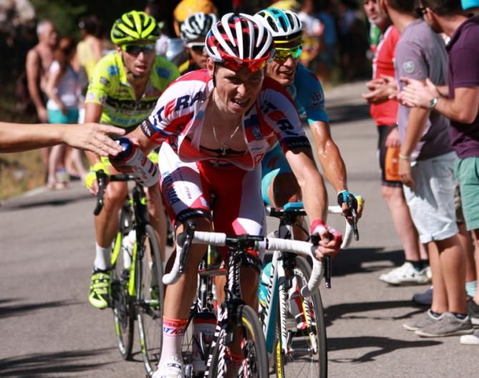 Serguei Chernetskiy (Katusha) suffered through the stage to keep a good position in the GC. He ended up 7th.