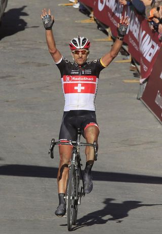 Fabian Cancellara (RadioShack-Nissan) wins the 2012 Strade Bianche