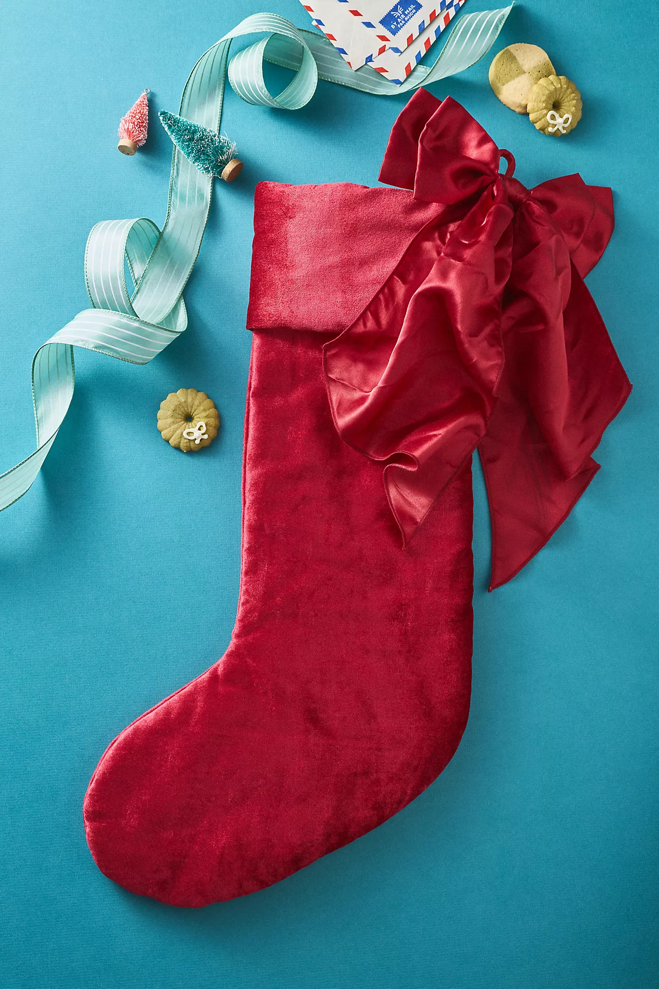 Velvet Bow Stocking