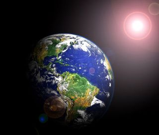 Earth completes its orbit around the sun every 365.2422 days.