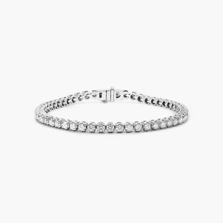 Platinum Four Prong Diamond Tennis Bracelet (2 Ctw - H-I / Si1-Si2)