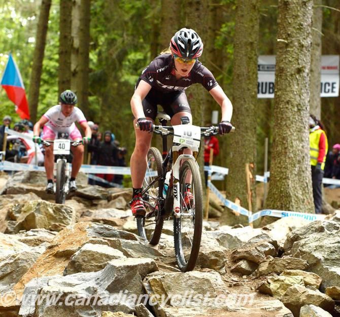 Annie Last (Trek Factory Racing) rode to 12th in Nove Mesto