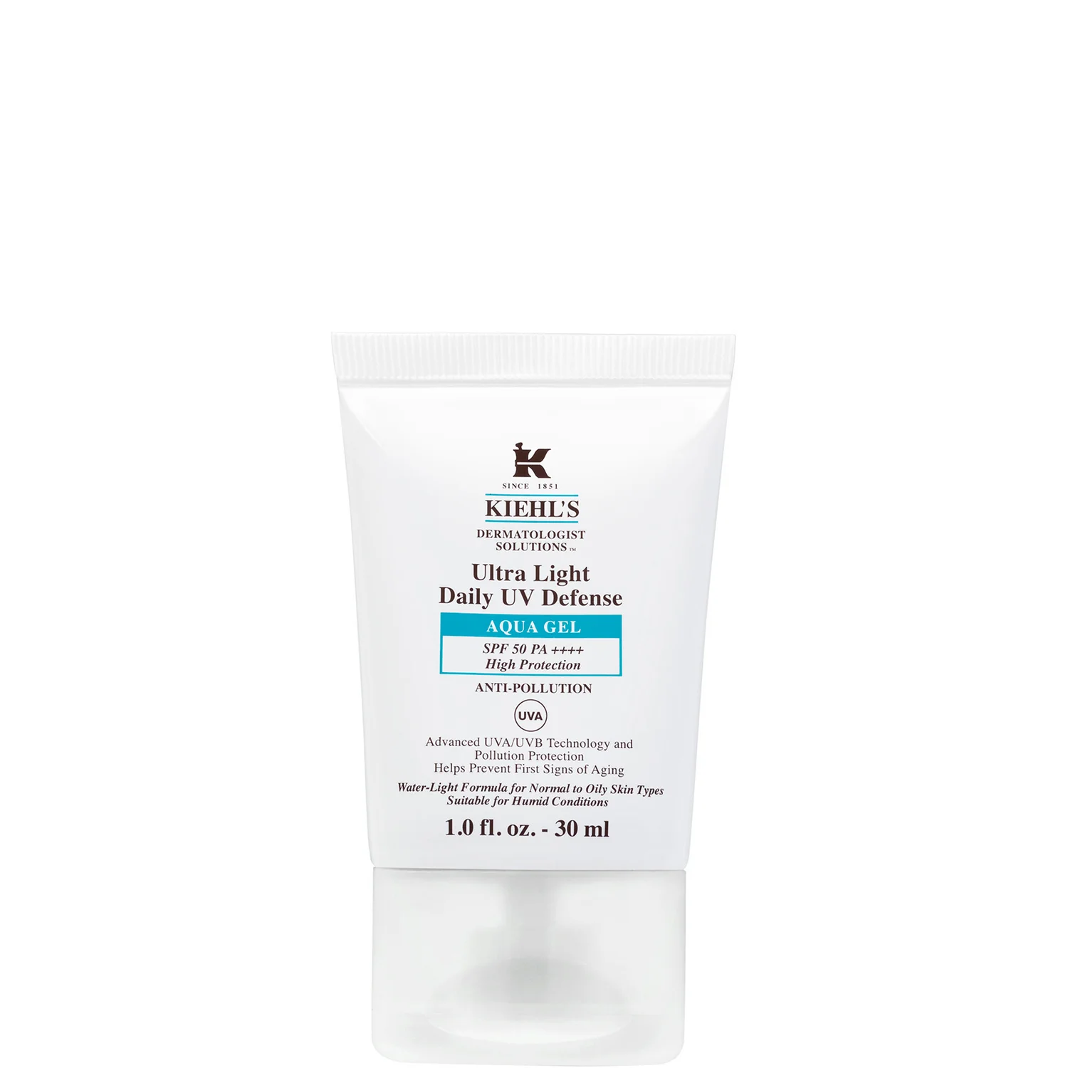 Kiehl's Ultra Light Daily Uv Defense Aqua Gel Spf 50 Pa++++ (various Sizes)
