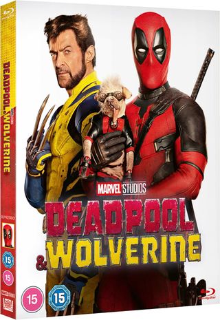 The Blu-ray cover of Deadpool & Wolverine.