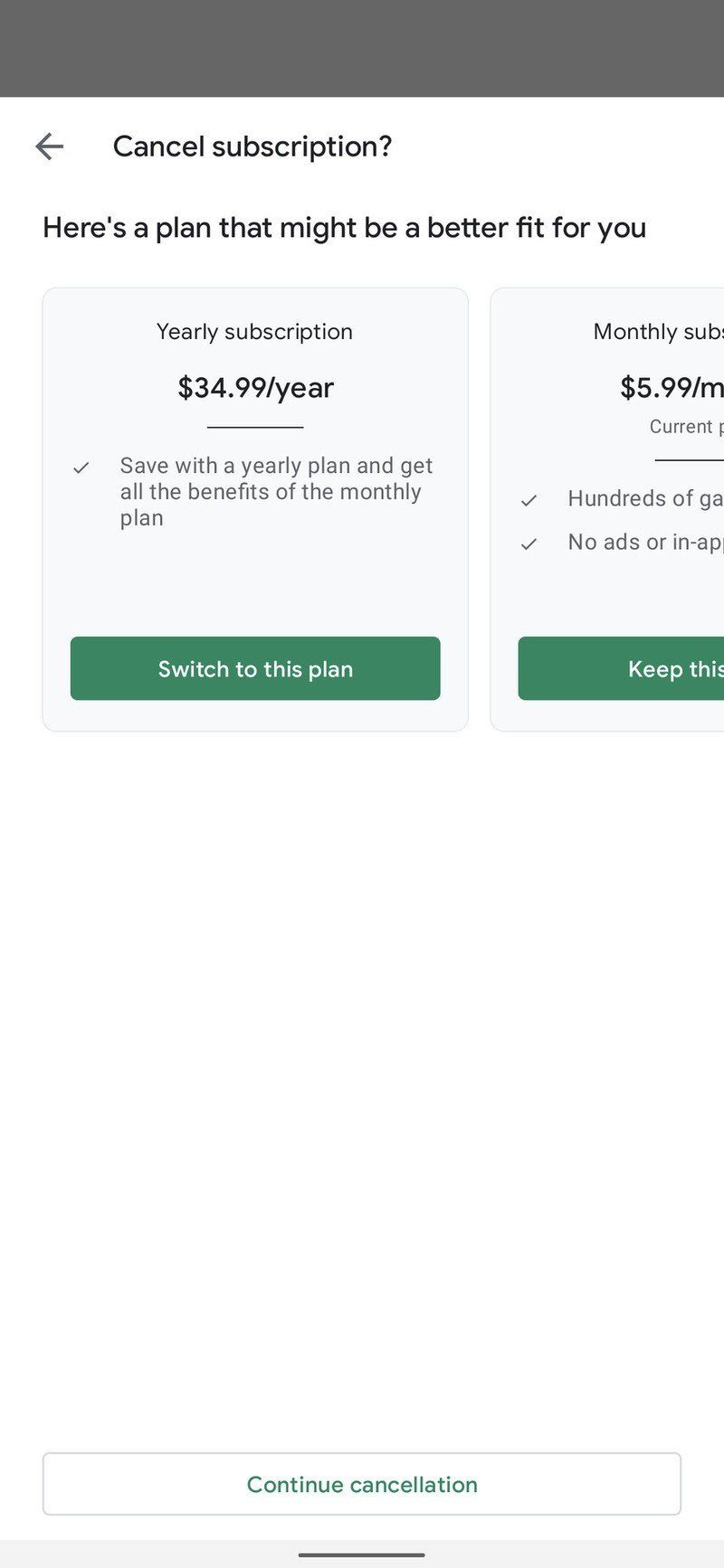 VERIZON CANCEL GOOGLE PLAY PASS visual data 6