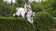 Kitty King riding CRISTAL FONTAINE in OI Section P during Aston le Walls (3) Horse Trials near Daventry in Northamptonshire in the UK on the 16th July 2020