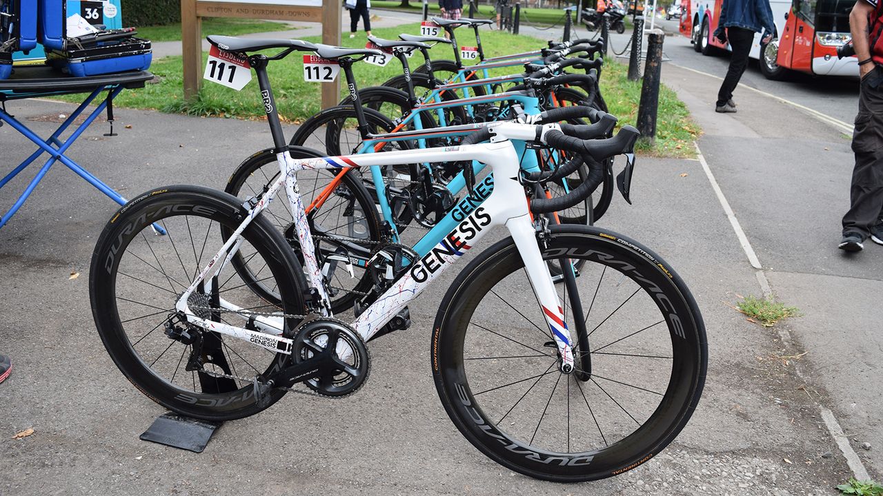 Connor Swift's Genesis Zero SL in custom colours for the British national road race champion