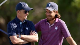 Luke Donald and Tommy Fleetwood at the Team Cup