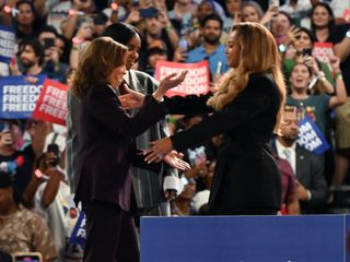 Beyoncé endorses Kamala Harris for President at a Houston rally in October 2024