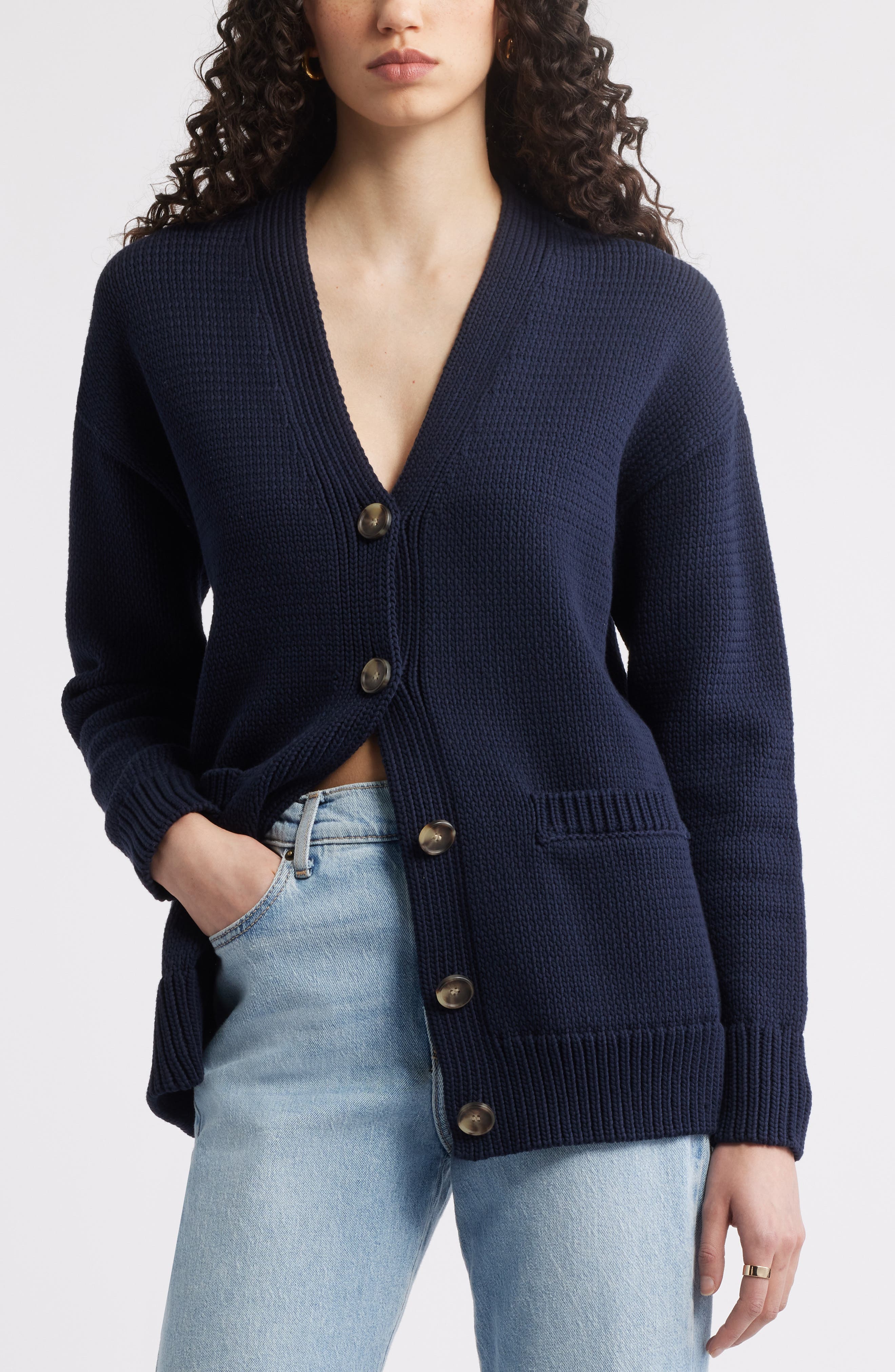 Nordstrom, Chunky Cotton Blend Cardigan