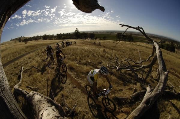 The women's start had some beautiful light.