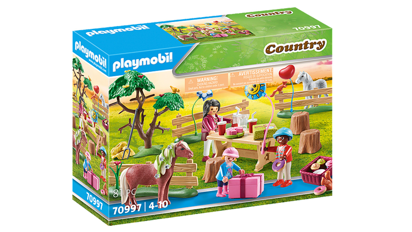 Playmobil Pony Farm Party set