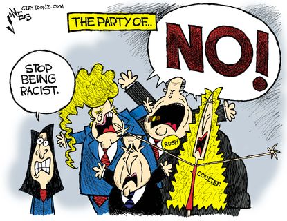 Obama cartoon U.S. SOTU Republican Response