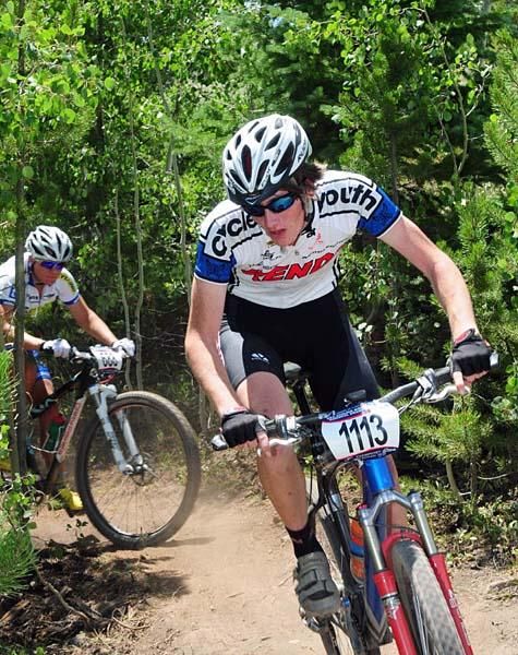 Wesley Lamberson at the top of the climb