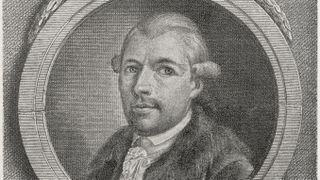 An illustration of Johann Weishaupt, founder of the Order of the Illuminati