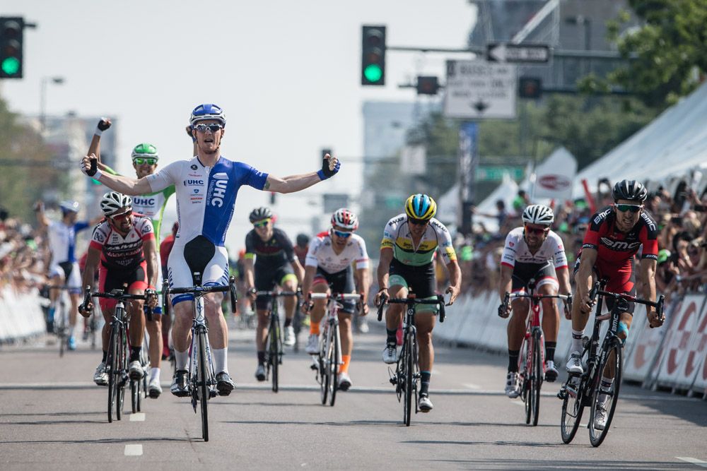 John Murphy (UnitedHealthcare) narrowly beats out Taylor Phinney (BMC) for the win