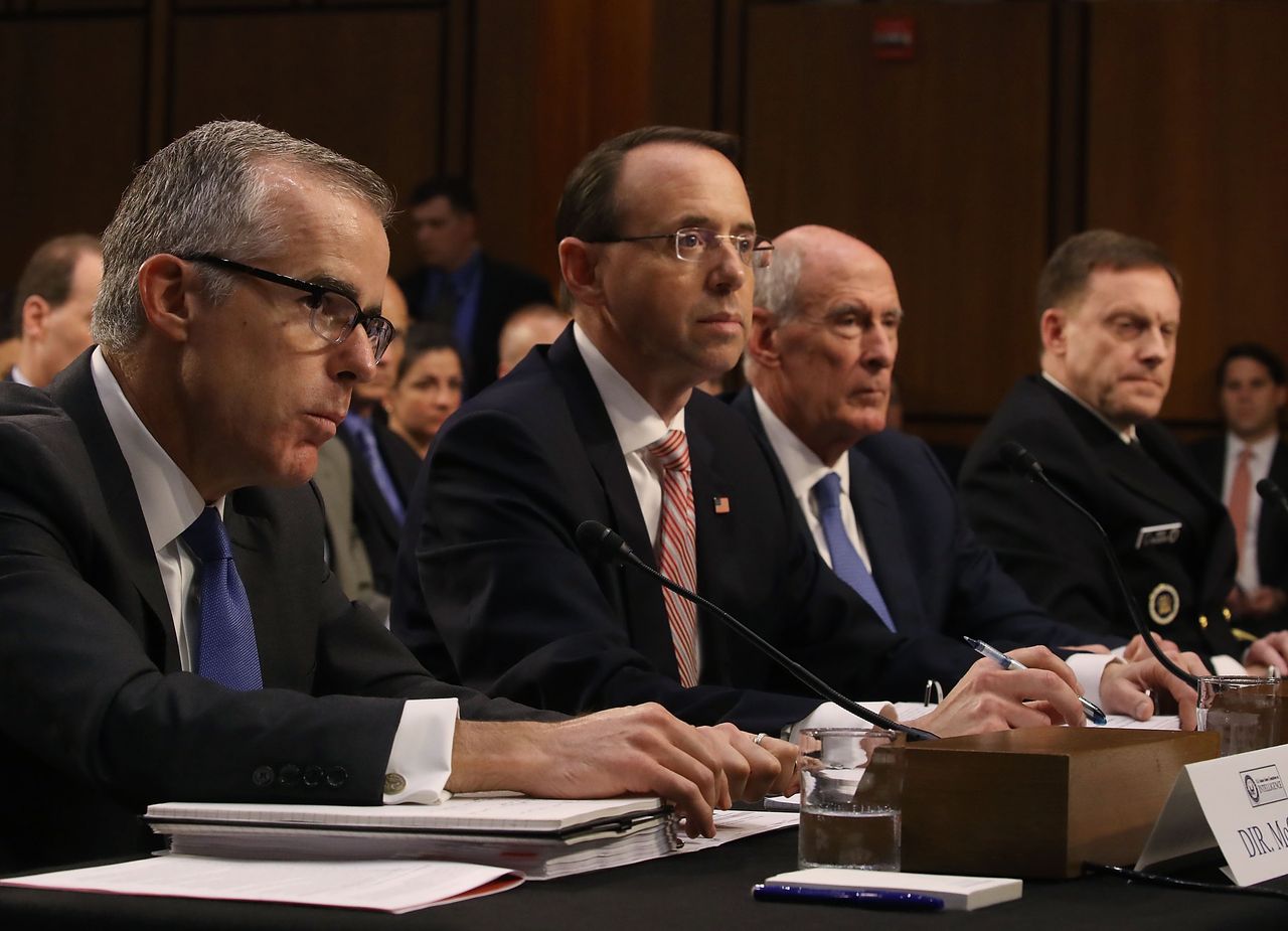 Andrew McCabe and Rod Rosenstein.