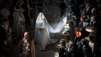 Meghan Markle on her 2018 wedding day