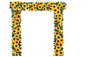 Sunm Boutique 2 Pack Artificial Sunflower Garland