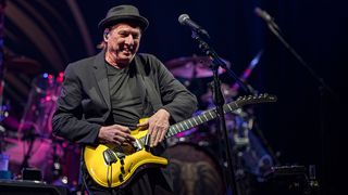 Adrian Belew of BEAT performs on stage at Humphreys Concerts By the Bay on November 09, 2024 in San Diego, California