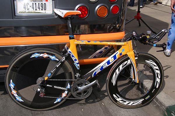 The Felt DA of Slipstream rider Dave Zabriskie