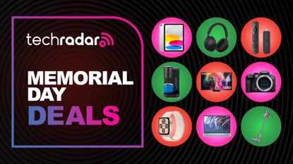 Collage of tech products featured in the Memorial Day sale including TVs, laptops, appliances, smartwatches and more