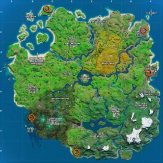 Fortnite Golden Pipe Wrench locations map