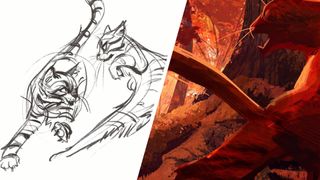 Sketches of cats for an animation