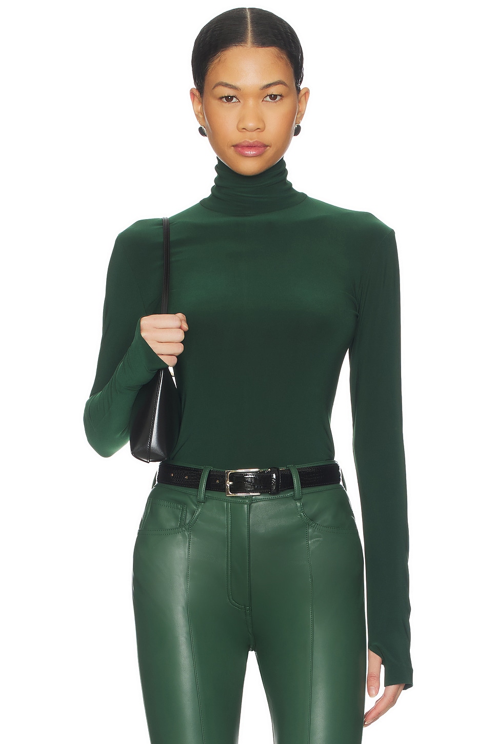 Slim Fit Long Sleeve Turtle Top