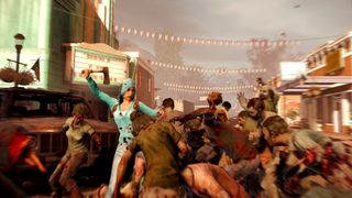 A survivor axes some zombies a question in State of Decay.